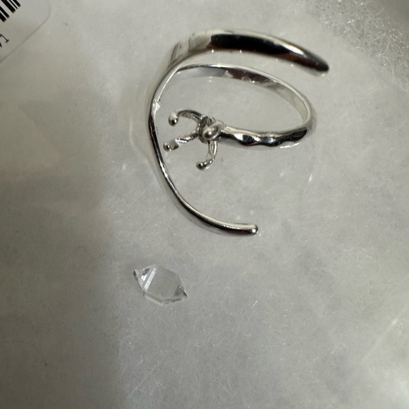 James Michelle silver ECLIPSE HERKIMER RING. Sz 5. Read below! - Picture 4 of 14